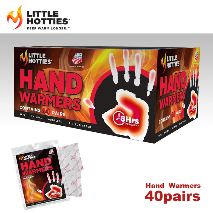 Little Hotties Socks Heater Snow Ski  40pair Hand Warmers or 30pair Toe Warmers