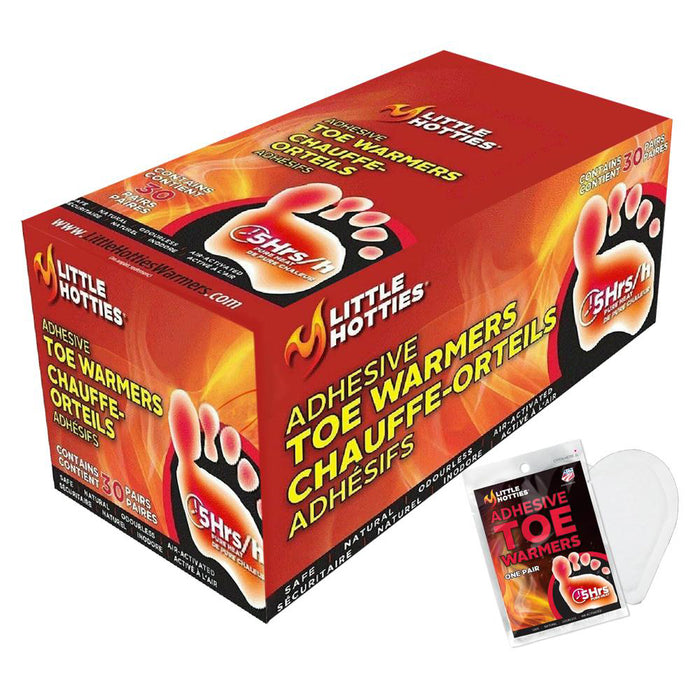Little Hotties Socks Heater Snow Ski 40pair Hand Warmers or 30pair Toe Warmers