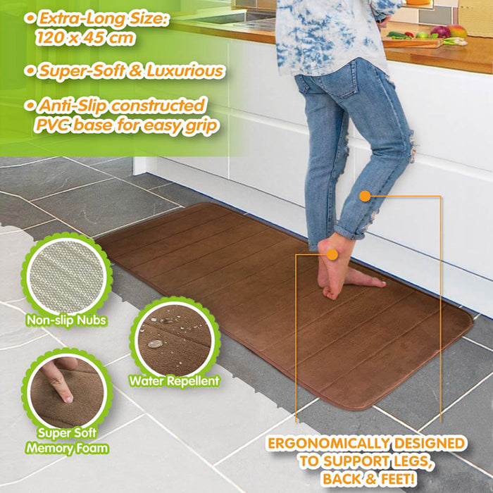 Bathroom Shower Floor Kitchen Bedroom Soft Memory Foam Mat Rug Non-slip