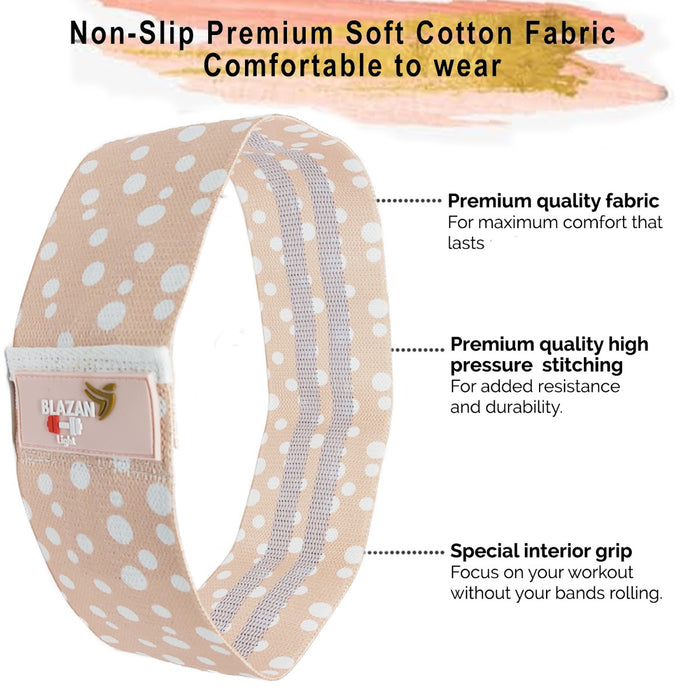 Set of 3 Fabric Cloth Resistance Booty Bands Non-Slip Booty Bands Same Sizes