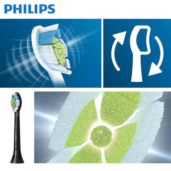 Philips Genuine Electric Sonicare Toothbrush Heads Replacement Black or White