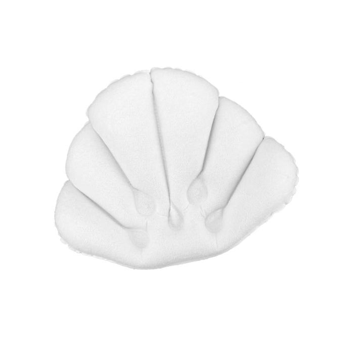 Shell Shape Bath Pillow Soft Inflatable White or Pink